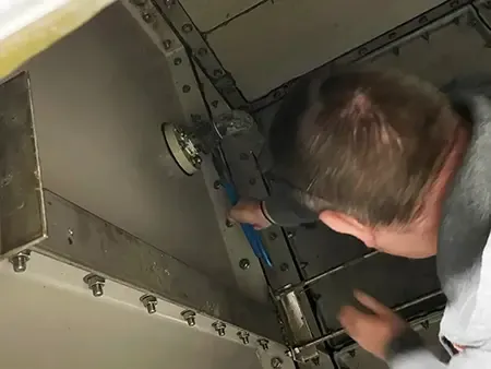 Inside of tank